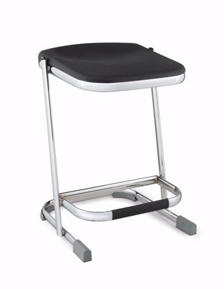 Picture of NPS® 22" Elephant Z-Stool, Black Seat and Chrome Frame