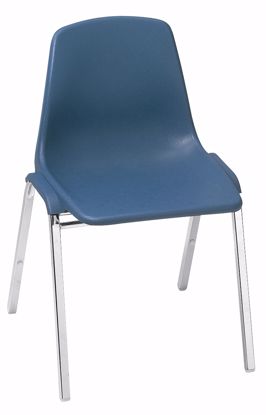 Picture of NPS® 8100 Series Poly Shell Stacking Chair, Blue