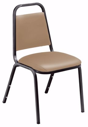 Picture of NPS® 9100 Series Vinyl Upholstered Stack Chair, French Beige