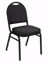 Picture of NPS® 9200 Series Premium Fabric Upholstered Stack Chair, Ebony Black Seat/ Black Sandtex Frame