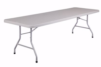 Picture of NPS® 30" x 96" Heavy Duty Folding Table, Speckled Gray