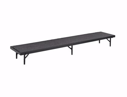 Picture of NPS® 18"x96"x8" Straight Standing Choral Riser, Black Carpet