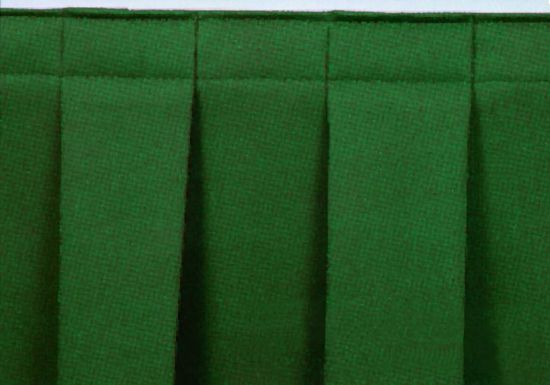 Picture of NPS® 24" Height 96" Length Stage Box Pleat Skirting, Green