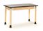 Picture of NPS® Height Adjustable  Science Lab Table, 24" X 48", Chemical Resistant Top and Oak Legs