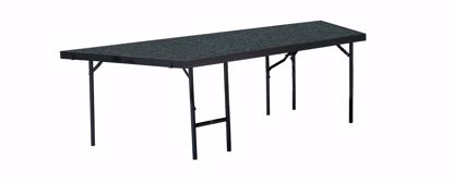 Picture of NPS® Stage Pie Compatible with a 3'x8'x24" Stage, Grey Carpet