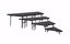 Picture of NPS® 4-Tier Seated Riser Stage Pie Section, Red Carpet (36" Deep Tiers)