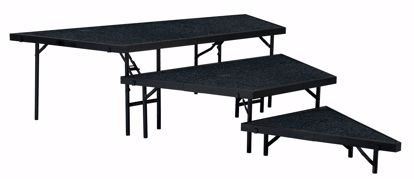 Picture of NPS® 3 Level Stage Pie Set 36" Width, Grey Carpet