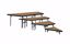 Picture of NPS® 4-Tier Seated Riser Stage Pie Section, Hardboard (36" Deep Tiers)