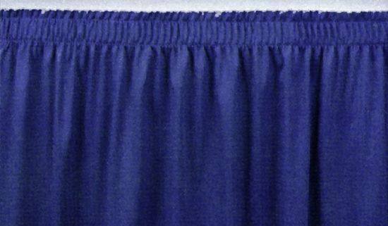 Picture of NPS® 24" Height Stage Shirred Pleat Skirting, Navy