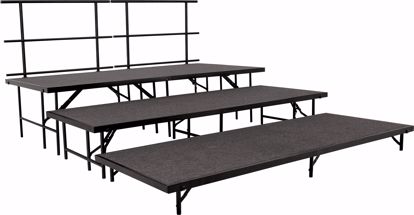 Picture of NPS® Straight Stage Set, Grey Carpet (3" x 8' Platforms)