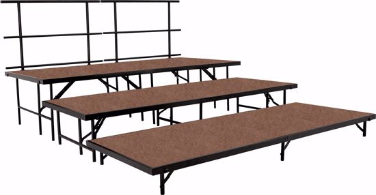 Picture of NPS® Straight Stage Set, Hardboard Floor (3" x 8' Platforms)