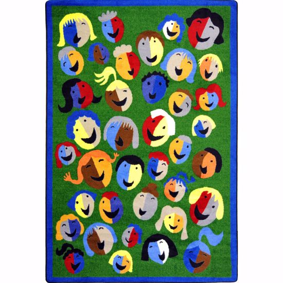 Picture of Joyful Faces - Green - 7'8" x 10'9"