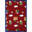 Picture of Bookworm - Red - Classroom Furniture >> Carpets