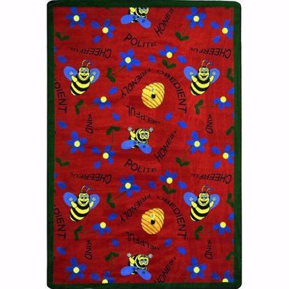 Picture of Bee Attitudes - Red - 3'10" x 5'4"