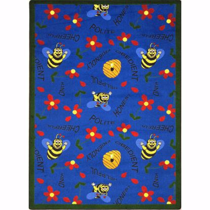 Picture of Bee Attitudes - Blue - 7'8" x 10'9"