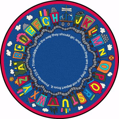 Picture of Bible Train - Multi  Color - 7'7" Round