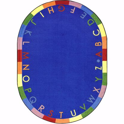 Picture of Rainbow Alphabet - Bold - 10'9" x 13'2" Oval