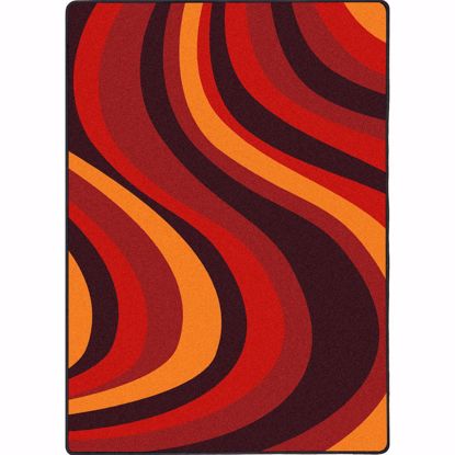 Picture of On the Curve - Red - 3'10" x 5'4"