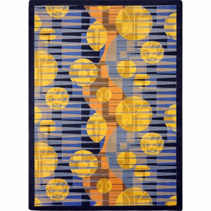 Picture of Keeping Score - Blue - 5'4" x 7'8"