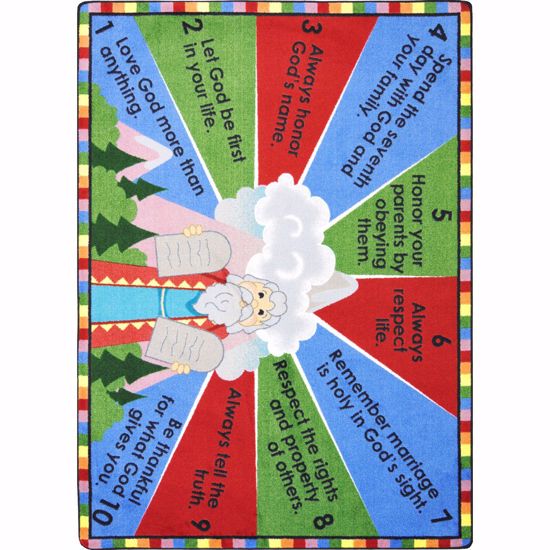 Picture of Ten Commandments - Multi Color - 7'8" x 10'9"