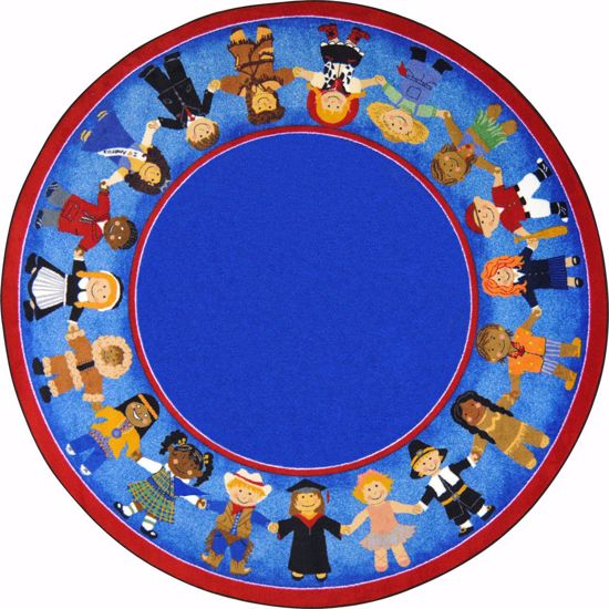 Picture of Children of Many Cultures - Multi  Color - 5'4" Round