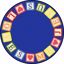 Picture of Blocks of Love - Multi  Color - 7'7" Round