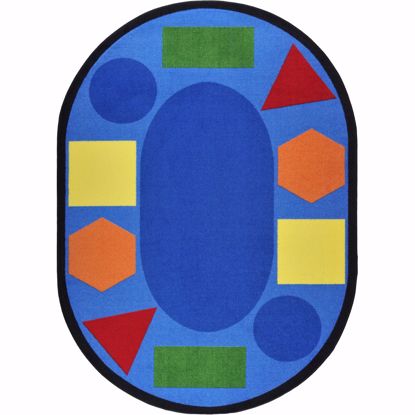 Picture of Sitting Shapes - Multi Color - 5'4" x 7'8" Oval