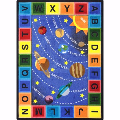 Picture of Space Alphabet - Multi Color - 7'8" x 10'9"