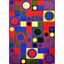Picture of City Block - Red - 7'8" x 10'9"