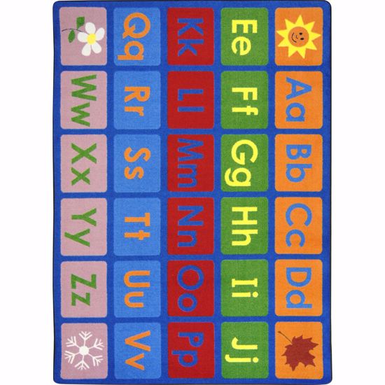 Picture of Any Day Alphabet - Multi  Color - 7'8" x 10'9"