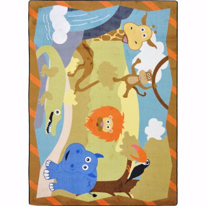 Picture of Jungle Babies - Multi Color - 5'4" x 7'8"