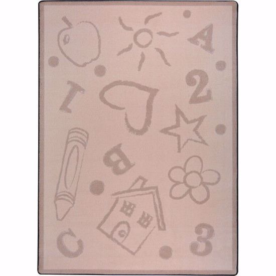 Picture of Kid's Art - Beige - 3'10" x 5'4"