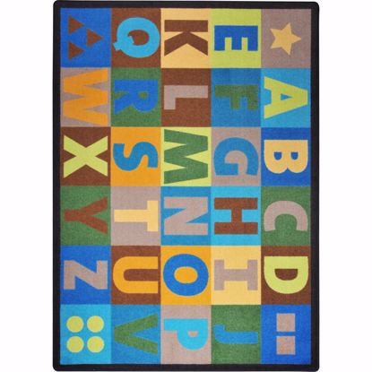 Picture of Oversize Alphabet - Earthtone - 7'8" x 10'9"