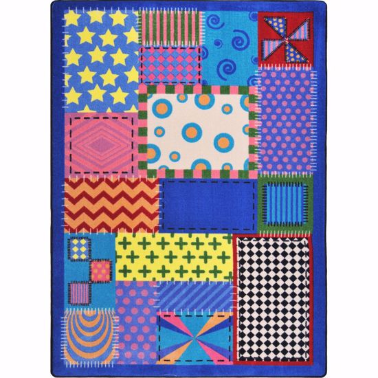 Picture of Crazy Quilt - Multi  Color - 3'10" x 5'4"