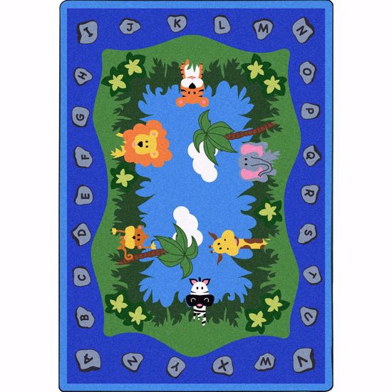 Picture of Jungle Peeps - Multi Color - 7'8" x 10'9"