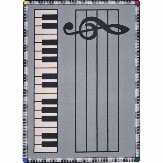 Picture of Play Along - Gray w/ keys - 5'4" x 7'8"