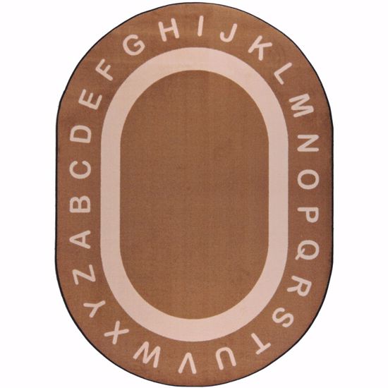 Picture of Endless Alphabet - Mocha - 5'4" x 7'8" Oval