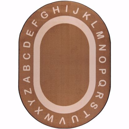 Picture of Endless Alphabet - Mocha - 10'9" x 13'2" Oval