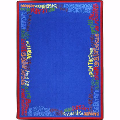 Picture of Read Believe & Achieve - Multi Color - 5'4" x 7'8"