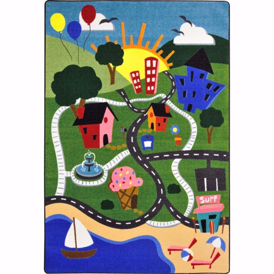 Picture of Happy Town - Multi Color - 5'4" x 7'8"