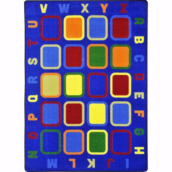 Picture of Alphabet Tiles - Multi  Color - 7'8" x 10'9"