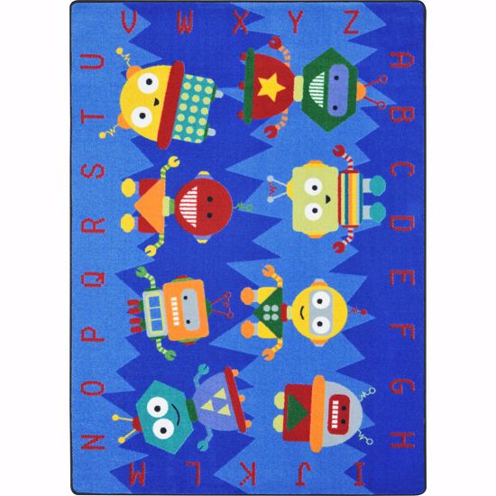 Picture of Alphabet Bots - Multi  Color - 5'4" x 7'8"