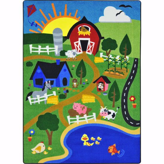 Picture of Happy Farm - Multi Color - 7'8" x 10'9"