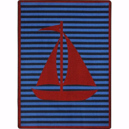 Picture of Following Seas™ - Red - 7'8" x 10'9"