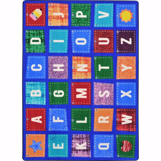 Picture of Alphabet Upcycle - Multi  Color - 10'9" x 13'2"