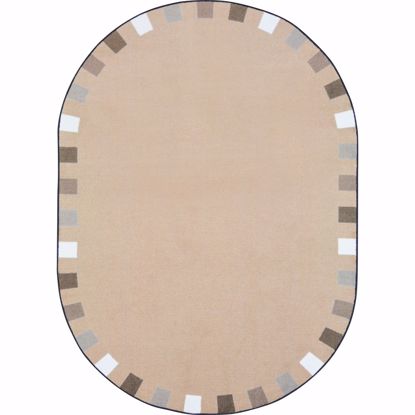 Picture of On the Border - Neutrals - 5'4" x 7'8" Oval