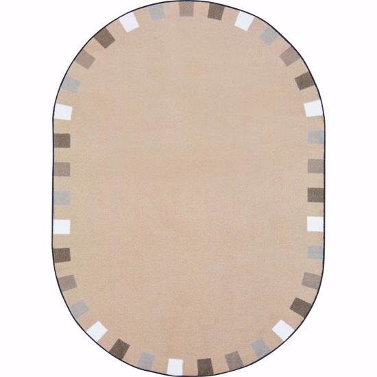 Picture of On the Border - Neutrals - 7'8" x 10'9" Oval