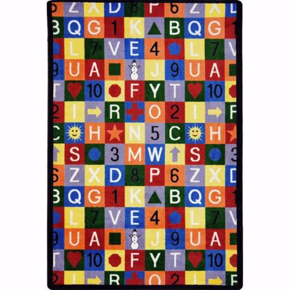 Picture of Edu-Squares - Multi Color - 5'4" x 7'8"