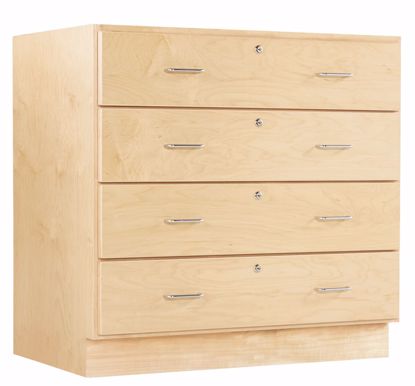 Picture of 4 DRAWER 36WX22D, MAPLE