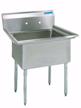 Picture of ONE COMPARTMENT SINK, BOWL SIZE: 16"LX20"WX12"D, UNIT SIZE: 21"X25-13/16", NO DRAINBOARDS